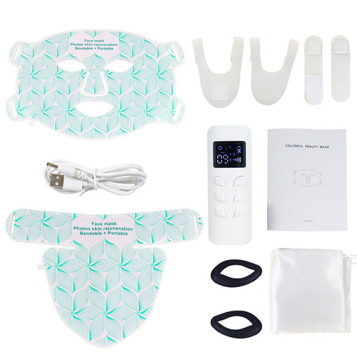 Máscara facial LED FactionTech Ritual de silicona flexible, vista frontal
