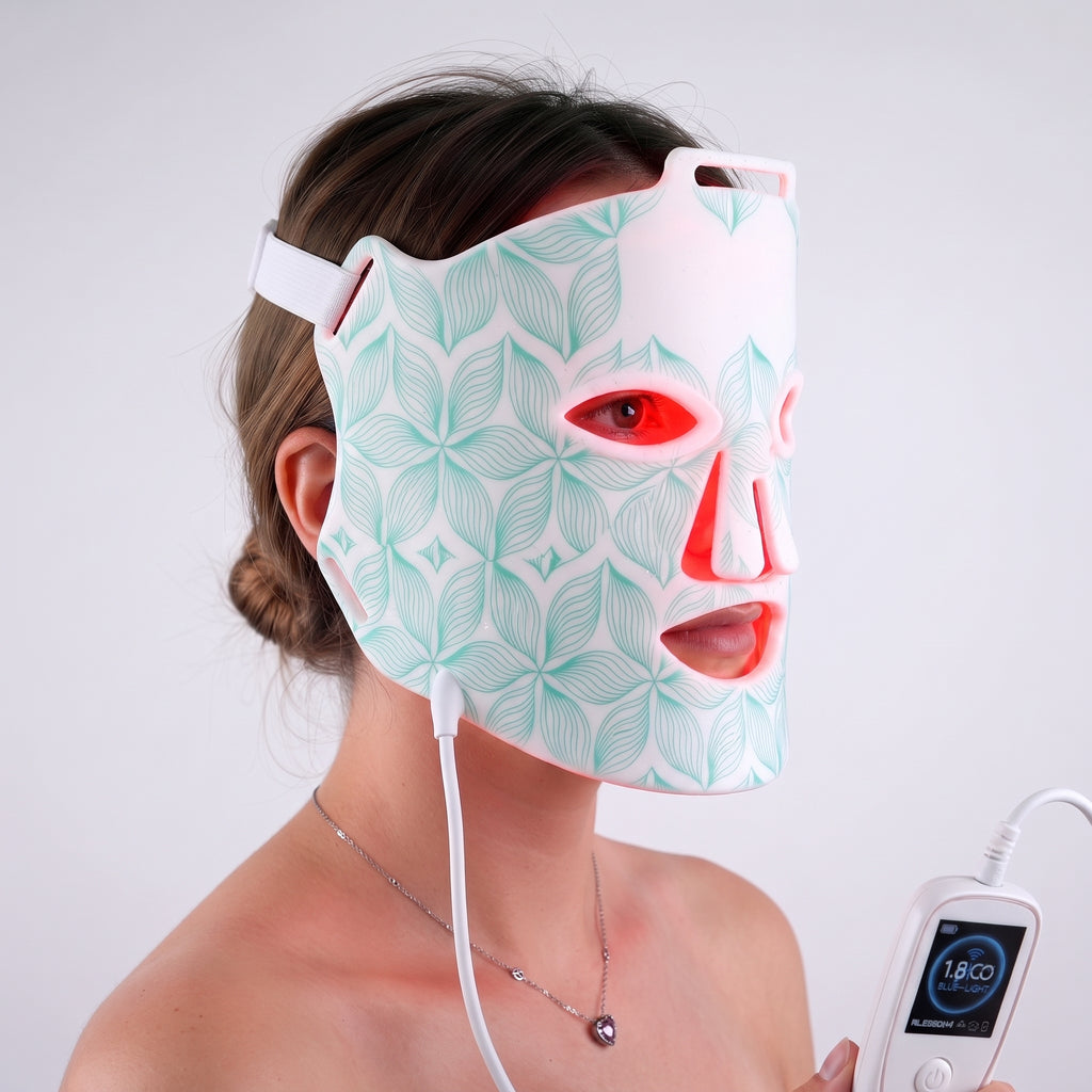 FactionTech Ritual — Máscara Facial de Luz Roja e Infrarroja | Silicona flexible, inalámbrica, 10 min
