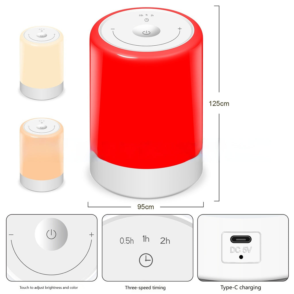 Luz nocturna recargable FactionTech, diseño discreto sin cables
