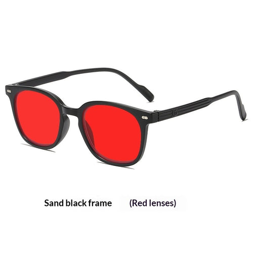 Detalle de la lente de las gafas de filtro de luz azul FactionTech